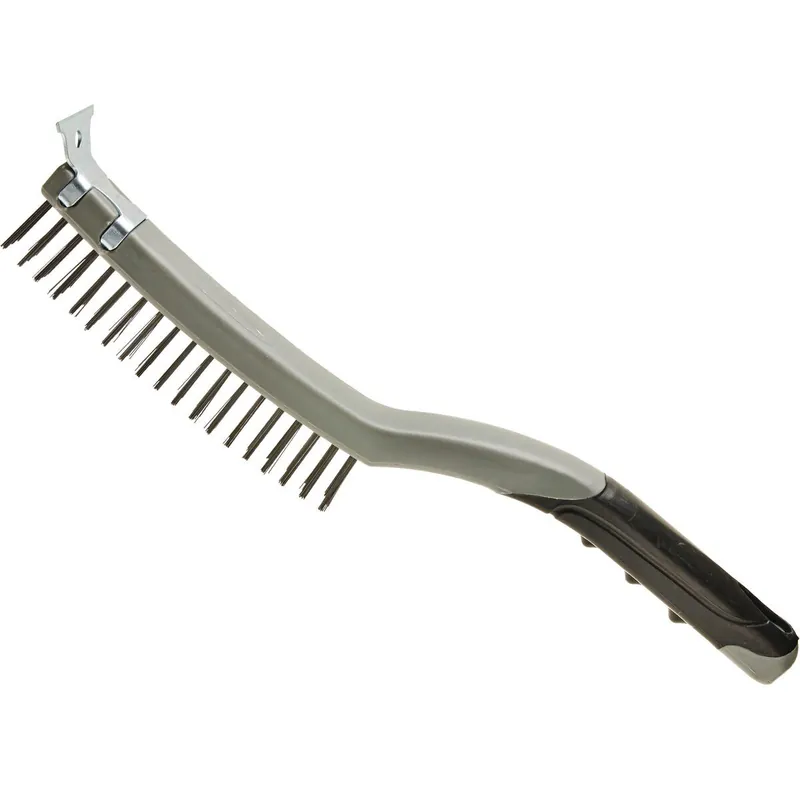 Best Look 382 Stiff Wire Brush with Scraper