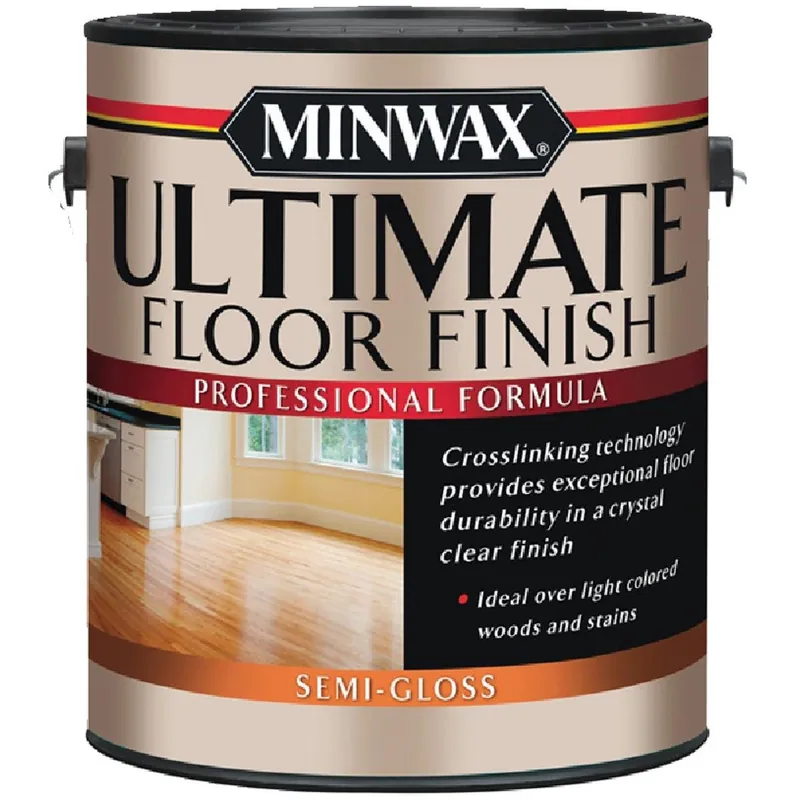 Minwax 131020000 Ultimate 1 Gallon Semi Gloss Water-Based Polyurethane Floor Finish