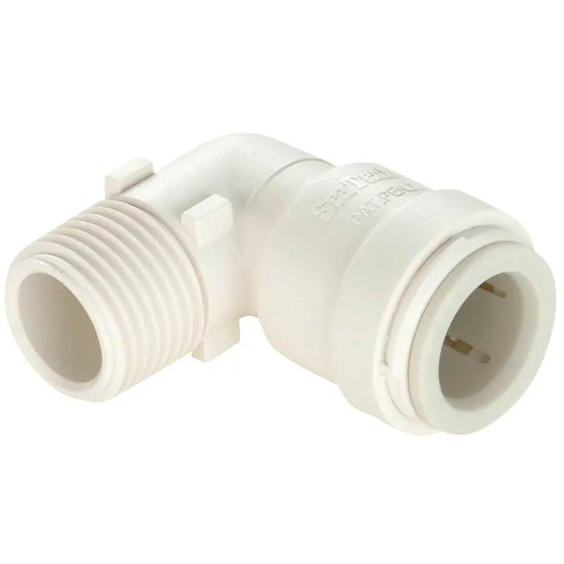 Watts 3519-1008 WWT3519-1008 1/2 In. CTS x 1/2 In. MPT 90 Deg. Quick Connect Plastic Elbow 3519-1008