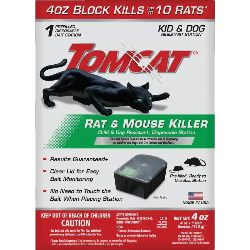 Tomcat 0370510 Disposable Rat & Mouse Bait Station