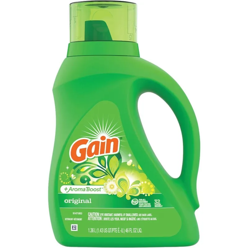 Gain 3700055861 Aroma Boost 46 Oz 32 Load Original Scent HE Liquid Laundry Detergent
