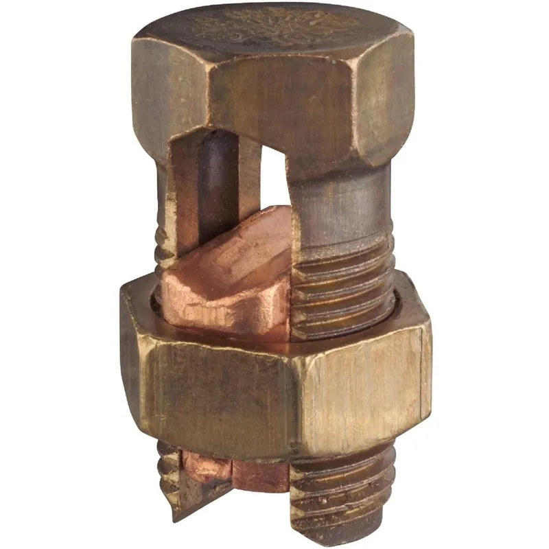 ABB 20SBC-B1-5 Blackburn 2/0 Str. to 2 Sol. Silicon Bronze Alloy High-Strength Split Bolt Connector