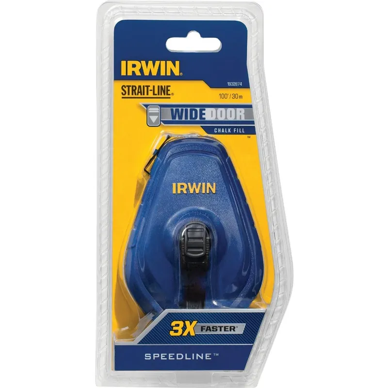 Irwin IWHT48442 Speed-Line Chalk Line Reel 100 Ft.