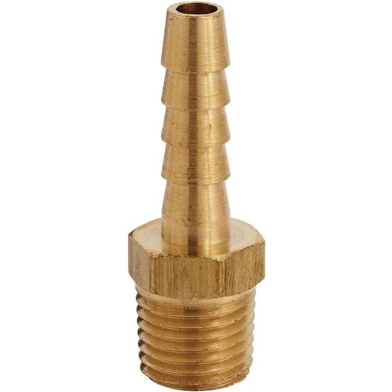 Milton S-600 Barb MNPT Brass Hose End (2-Pack)