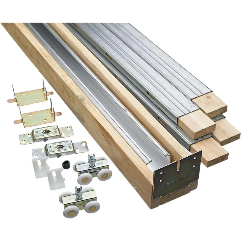 National N186858 24 In. To 36 In. W. Single Sliding Pocket Door Set