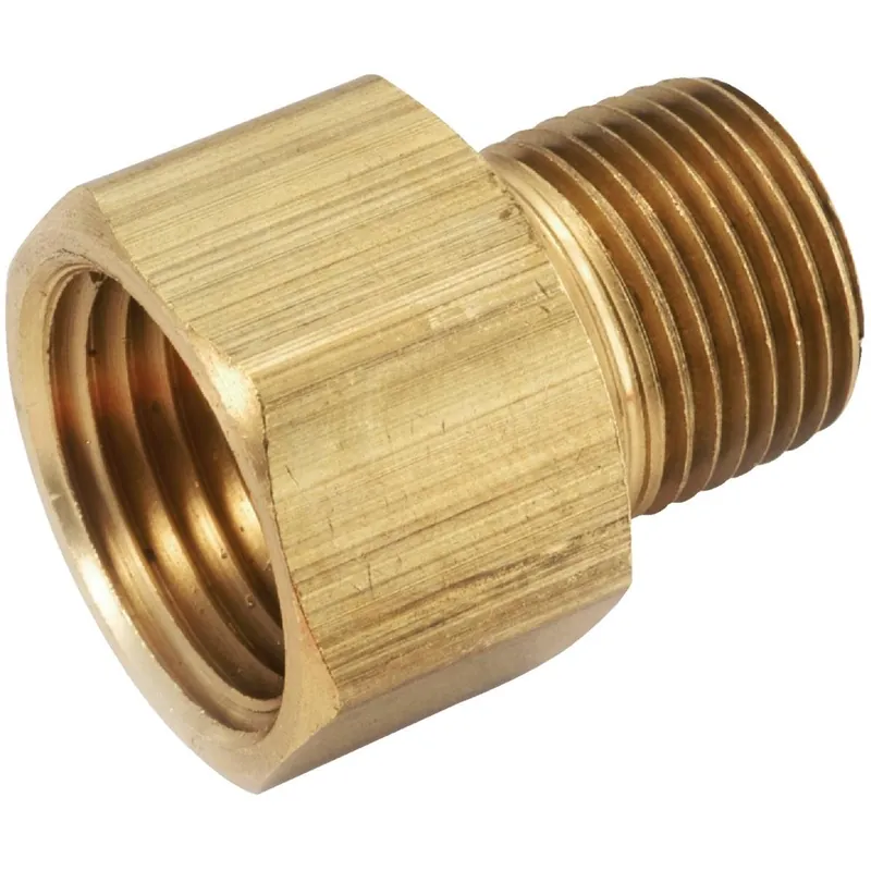 Anderson Metals 756120-0606 Brass Adapter 3/8 In. FPT x 3/8 In. MPT