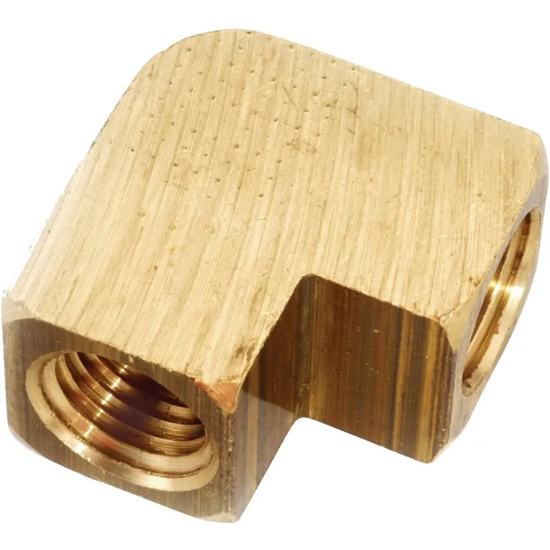 Anderson Metals 756100-04 1/4 In. 90 Deg. Yellow Brass Elbow (1/4 Bend)
