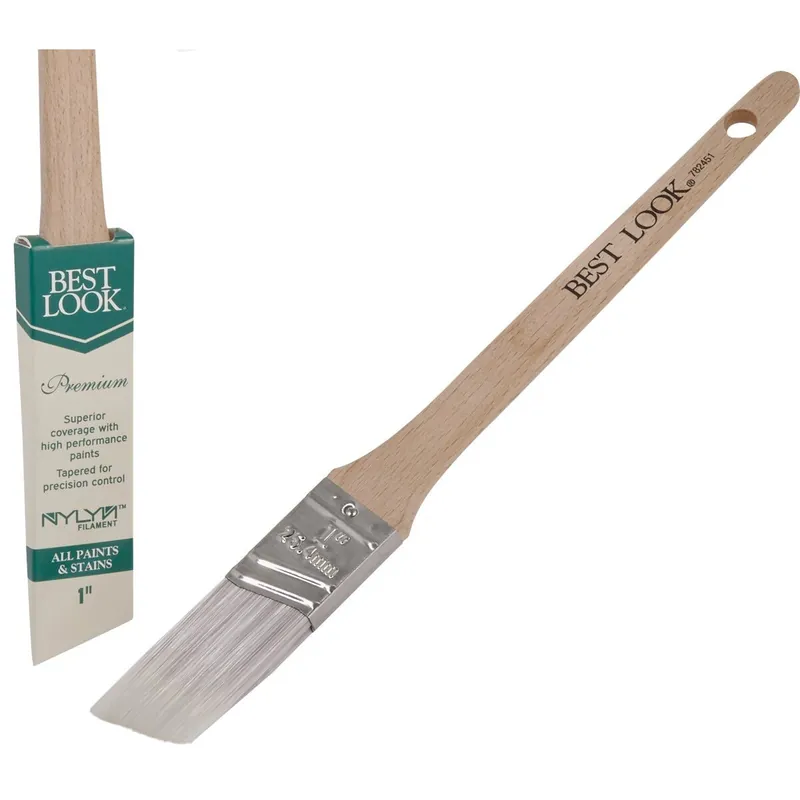 Best Look DIB421-100 Premium 1 In. Thin Angle Nylyn Paint Brush