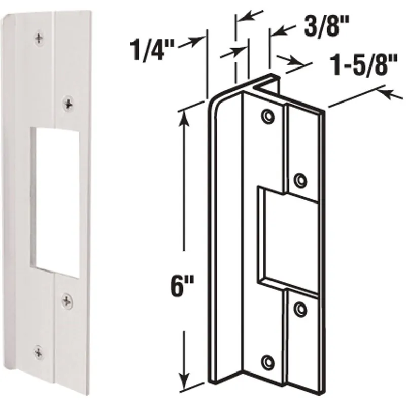 Defender Security U9481 Aluminum Latch Guard 6 In. Replacement MPN