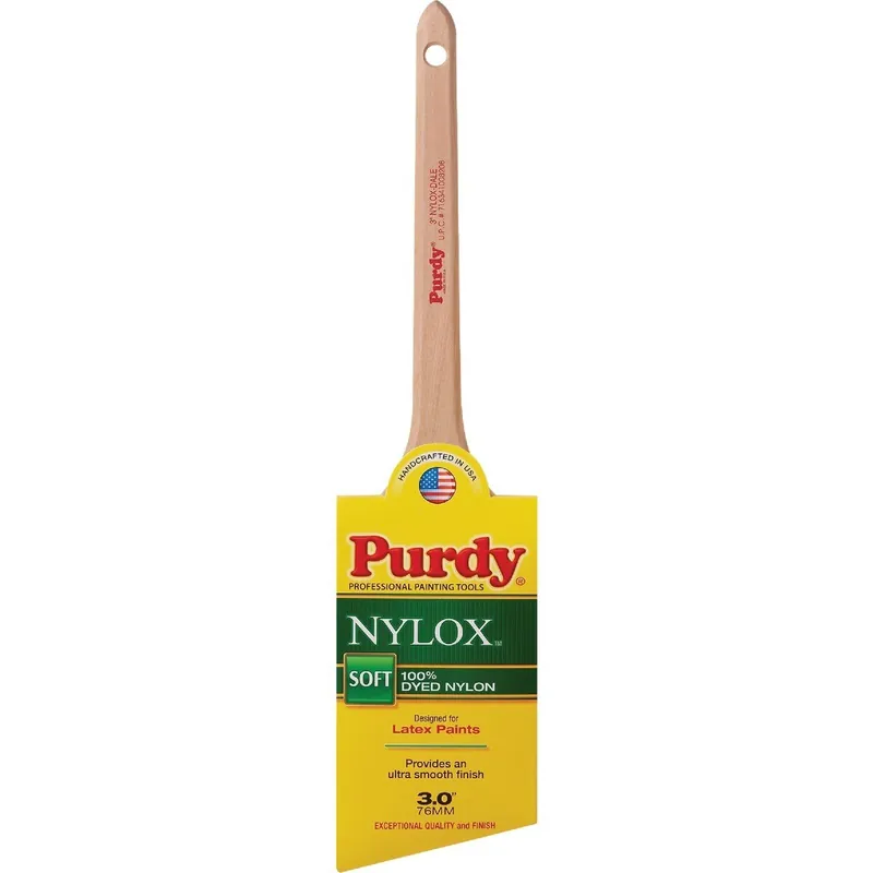 Purdy 144080230 Nylox Dale Soft Paint Brush 3 In. Angular Trim Replacement MPN
