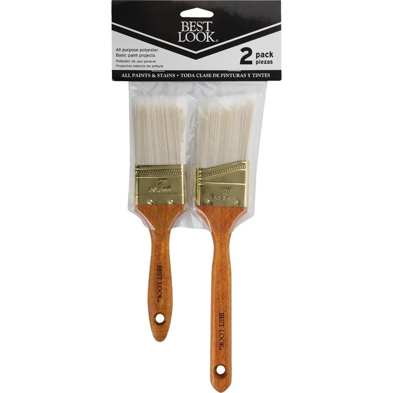 Best Look 771324 General Purpose Polyester Paint Brush Set (2-Piece)