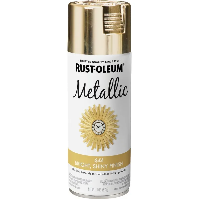 Rust-Oleum 340647 Specialty 11 Oz. Metallic Satin Spray Paint Gold