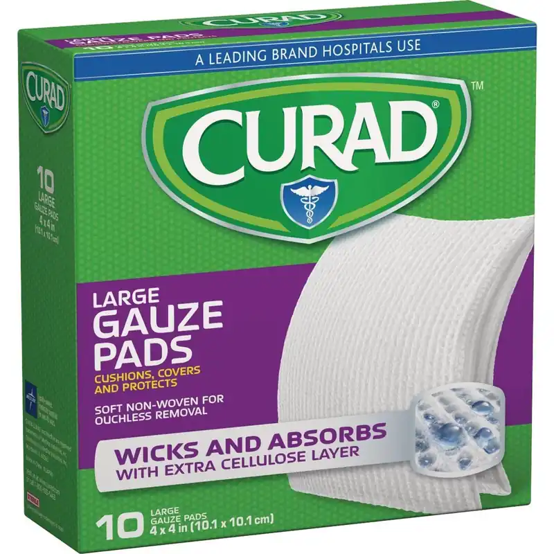 Curad CUR20444RBI Pro-Gauze 4 In. Bandages (10 Ct.)