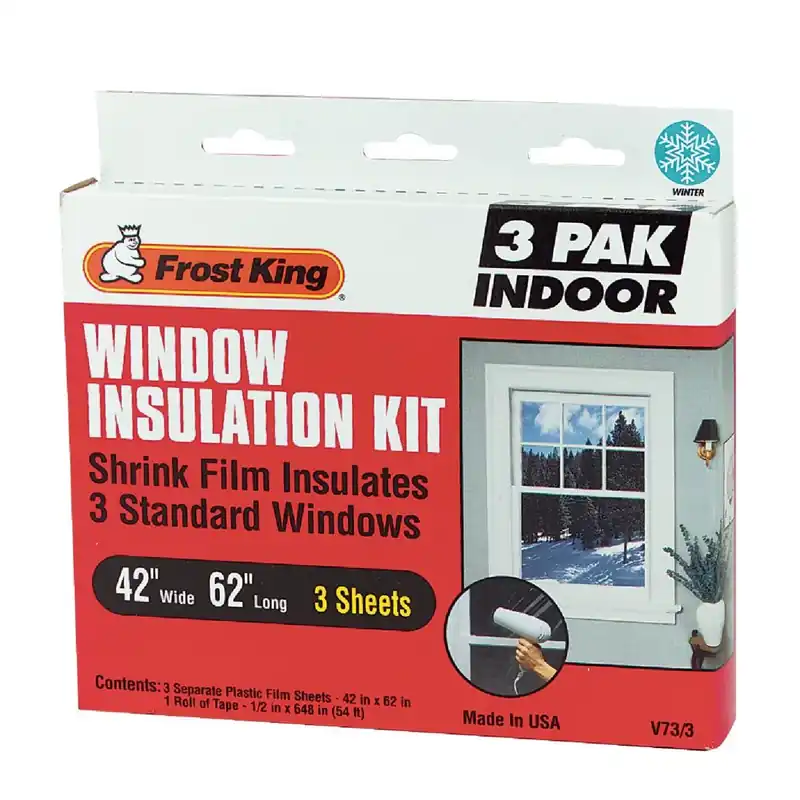Frost King V73/3H Indoor Shrink Film Window Kit 42 In. x 62 In. (3-Pack)