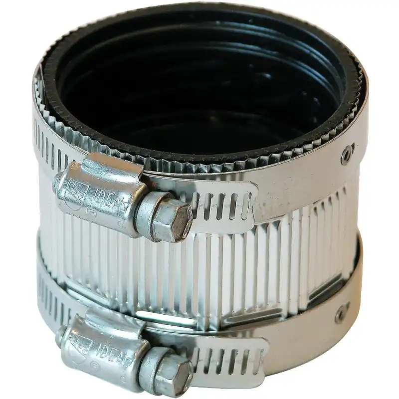 Black Swan 21110 1-1/2 In. Neoprene No-Hub Coupling with Stainless Steel Clamps