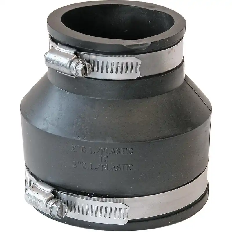 Fernco P1056-32 Flexible PVC Coupling 3 In. x 2 In. Replacement MPN
