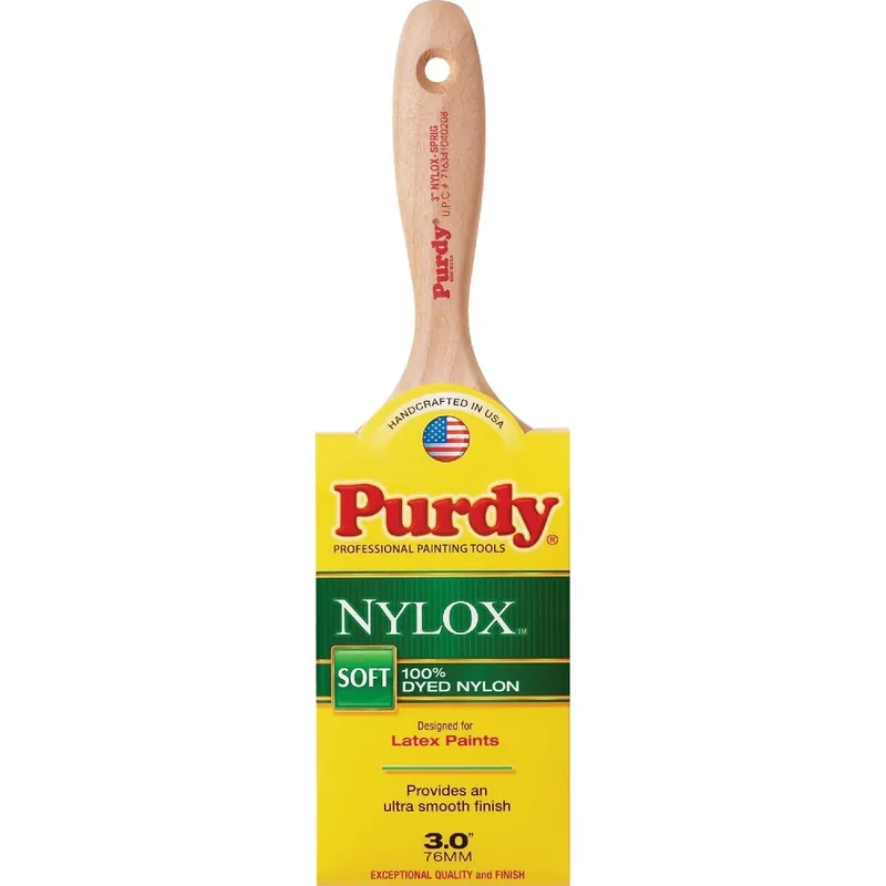 Krylon 144380230 Purdy Nylox Sprig Flat Trim Soft Paint Brush