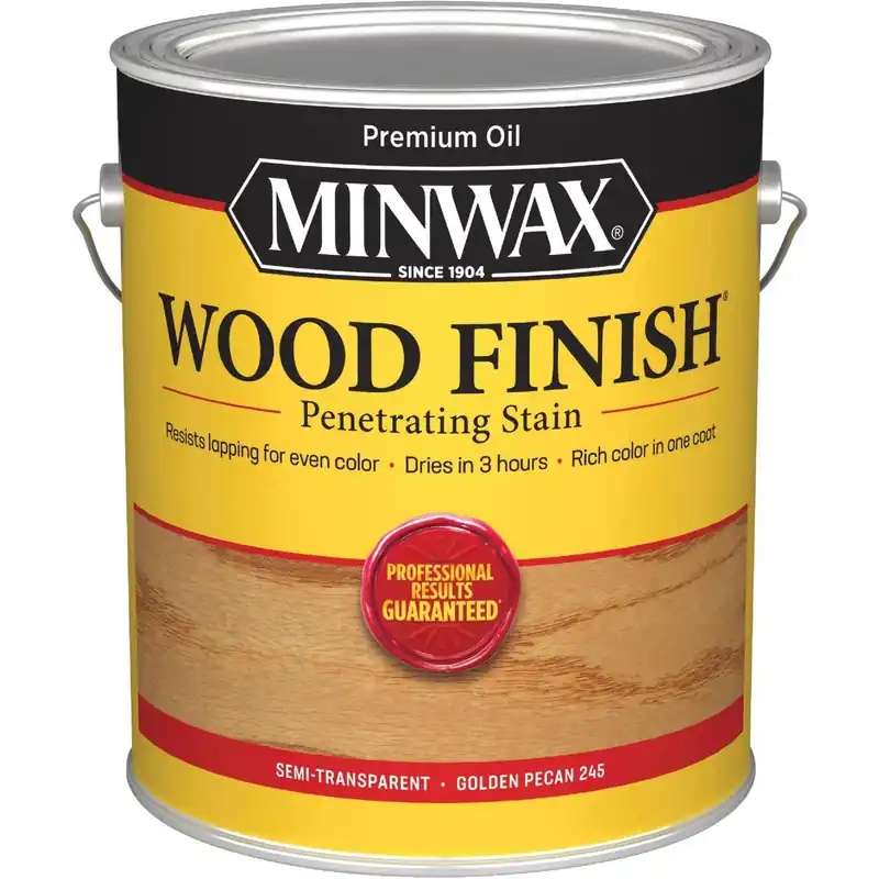 Minwax 710840000 Wood Finish VOC Penetrating Stain Golden Pecan 1 Gal.