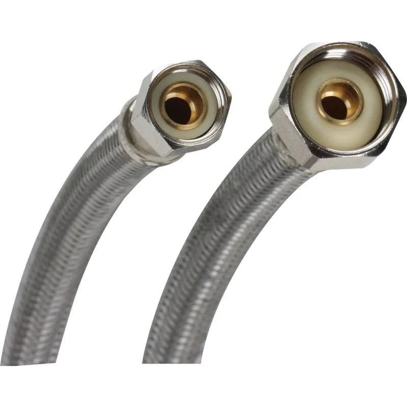 Fluidmaster 1F36 3/8 In. C x 1/2 In. FIP x 36 In. L Braided Stainless Steel Faucet Connector
