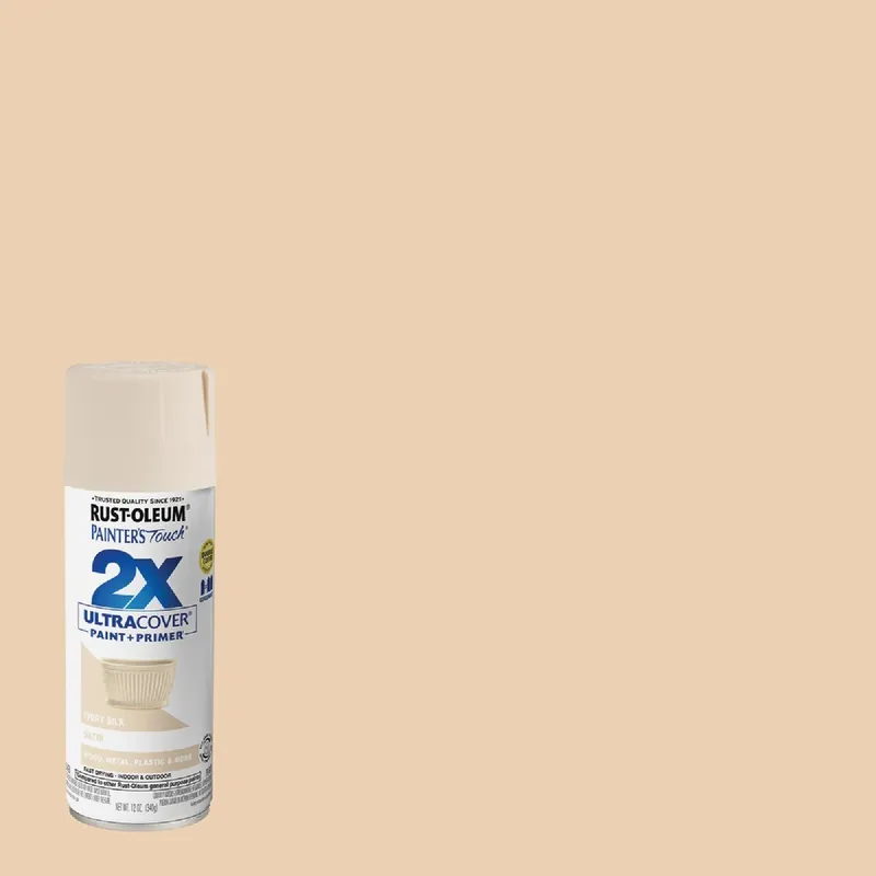 Rust-Oleum 334073 Painter's Touch 2X Ultra Cover 12 Oz. Satin Paint + Primer Spray Paint
