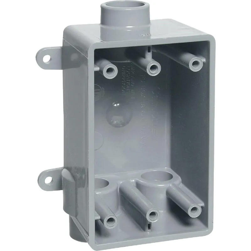 ABB E979EFNCTN Carlon 1-Gang PVC Molded Rigid Non-Metallic Wall Box 3/4 In. Outlet