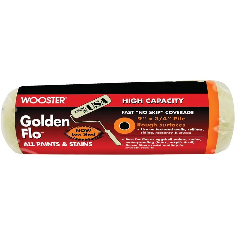 Wooster Brush RR662-9 Wooster Golden Flo 9 In. x 3/4 In. Knit Fabric Roller Cover