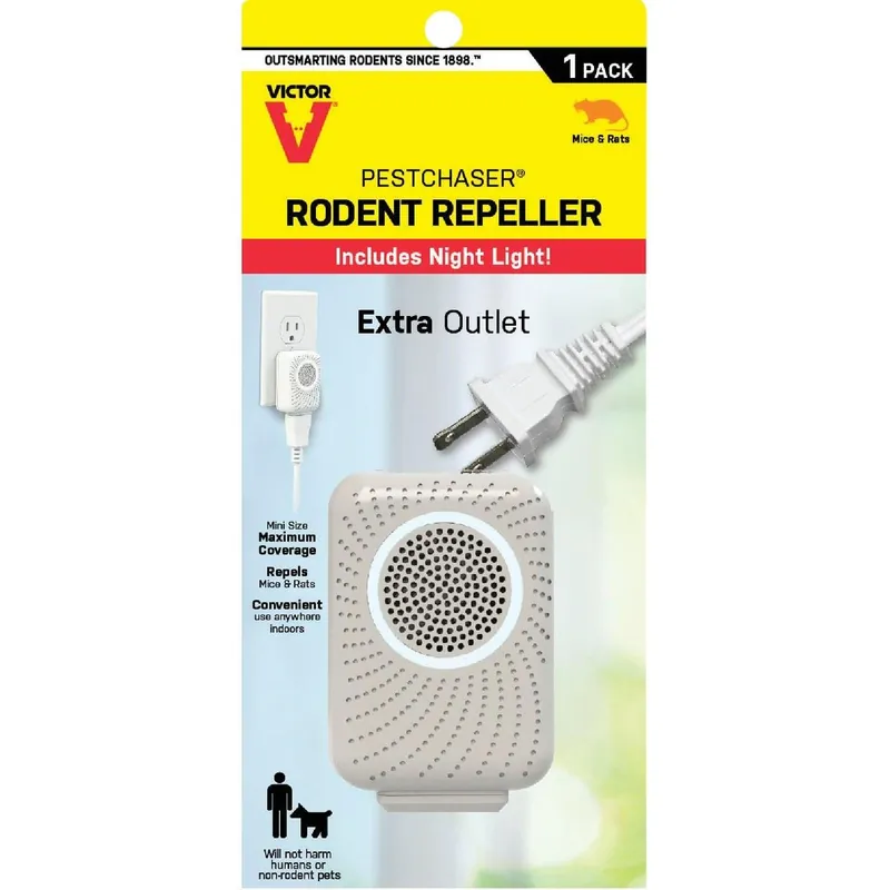 Victor M751PS Sonic PestChaser Sonic 400 Sq. Ft. Coverage 110 VAC Electronic Pest Repellent