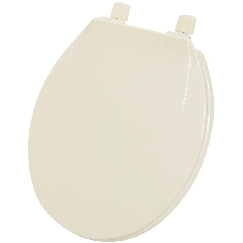 Home Impressions 445405 Round Closed Front Bone Plastic Toilet Seat