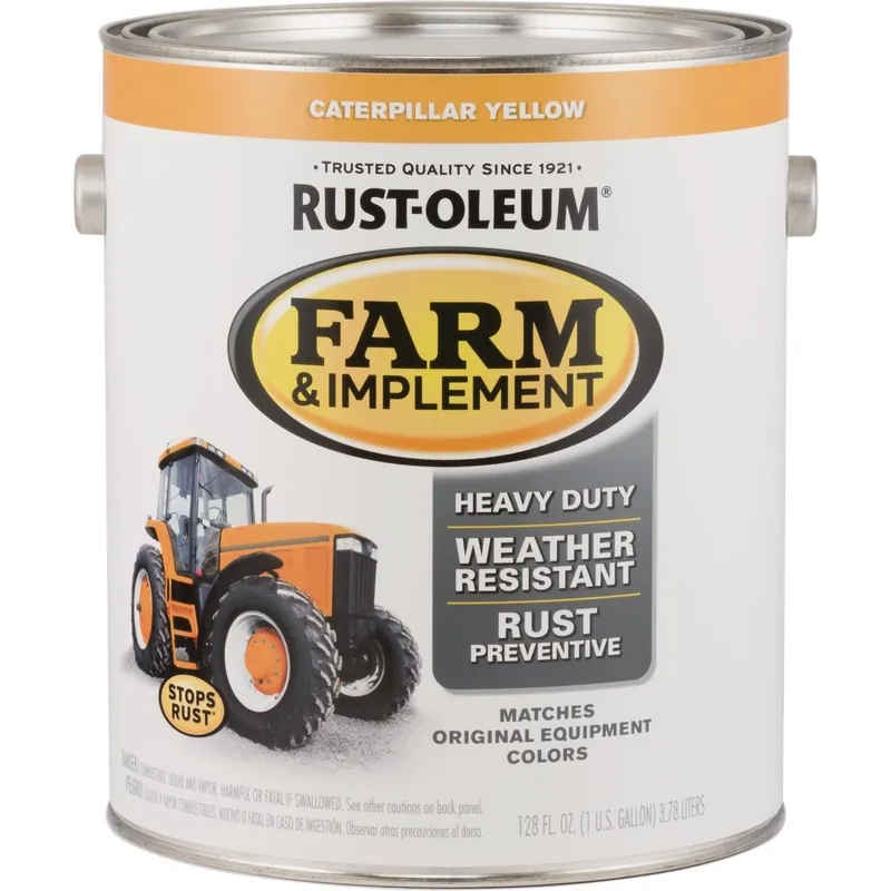 Rust-Oleum 280179 Caterpillar Yellow Gloss Farm & Implement Enamel 1 Gallon