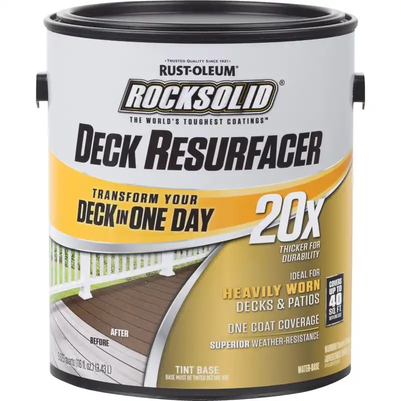 Rust-Oleum 300081 RockSolid Tint Base Deck Resurfacer 1Gal. 300081