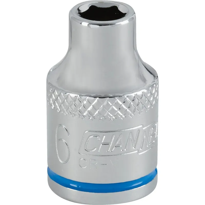 Channellock 302691 3/8 In. Drive 6 mm 6-Point Shallow Metric Socket