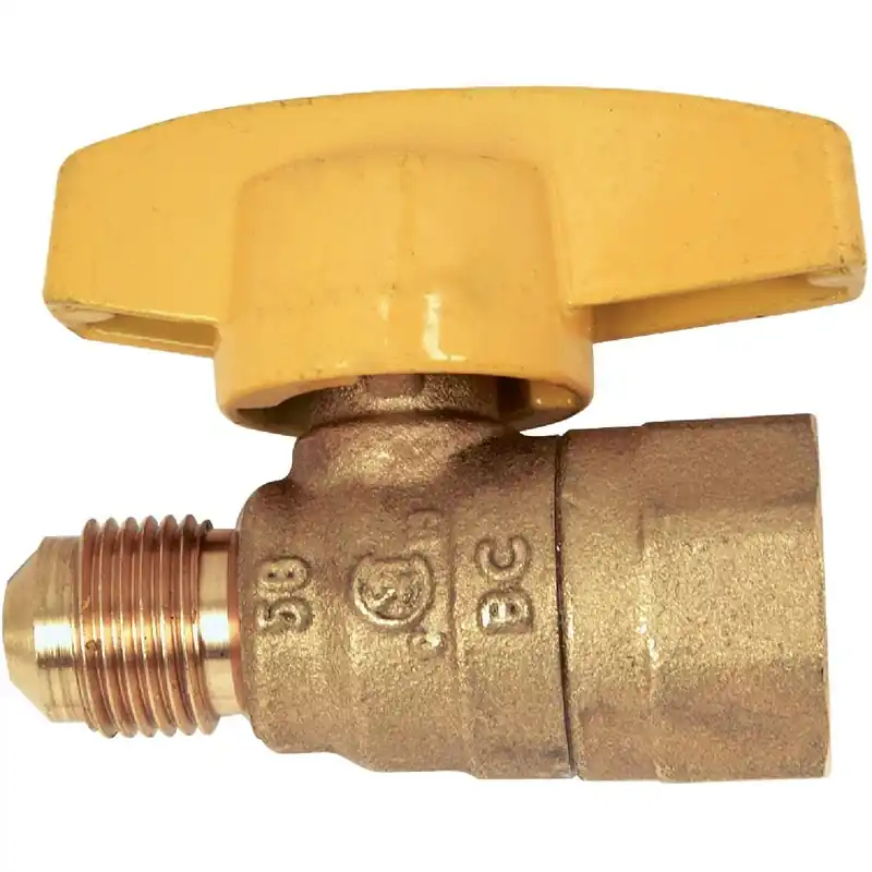 Dormont 91-1032R Male Flare x 1/2 In. FIP Forged Brass Gas Shutoff Valve