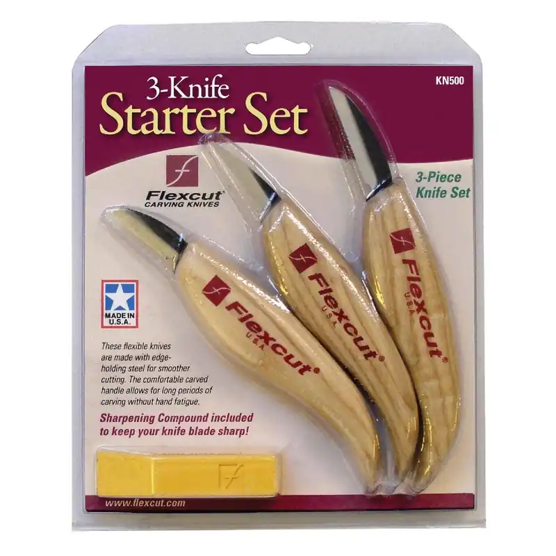 Flex Cut KN500 3-Piece Starter Carving Knife Set