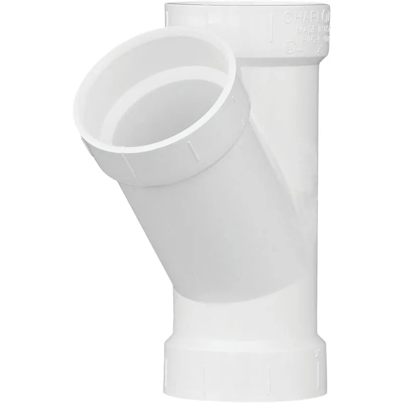 Charlotte Pipe PVC006001000HA 2 In. Schedule 40 DWV Hub PVC Wye