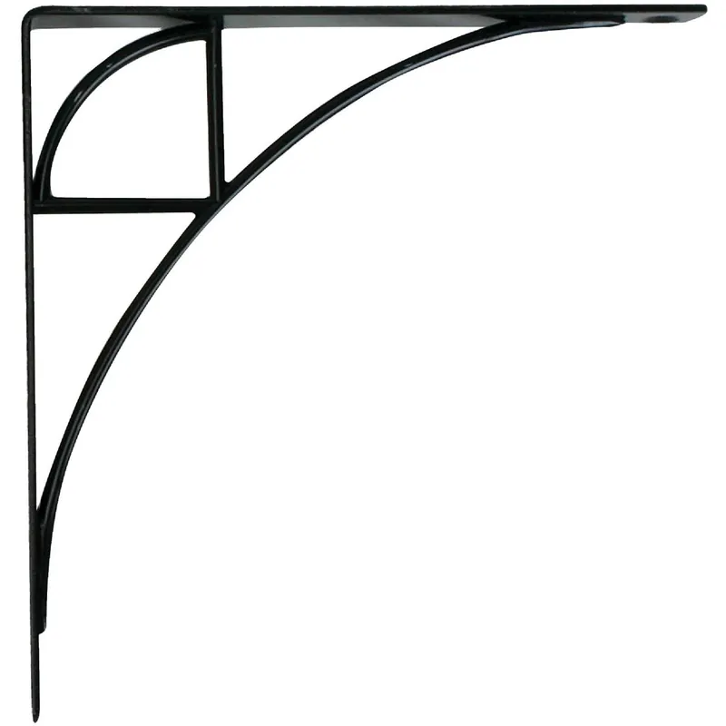 Knape & Vogt 200OP BLK 8 Black Steel Shelf Bracket