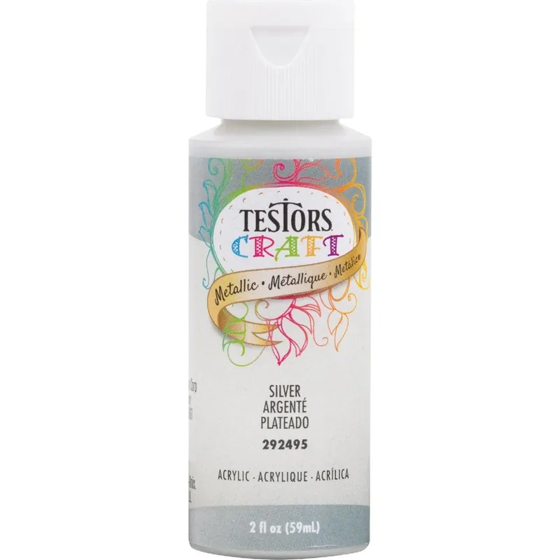Testors 292495A Acrylic Metallic Craft Paint Power 2 Oz. Replacement MPN