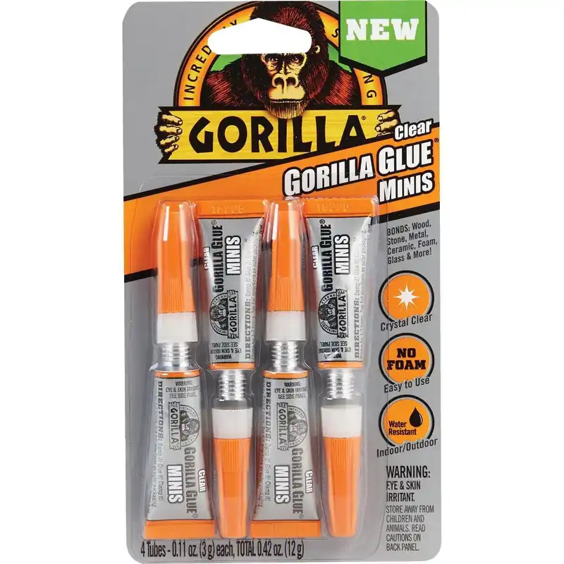 Gorilla Glue 4541702 Clear Mini All-Purpose Glue (4-Pack)