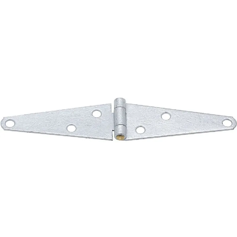 National N128249 National 1.61 In. x 4 In. Galvanized Heavy-Duty Strap Hinge