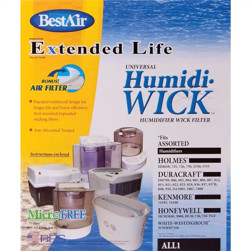 BestAir ALL-1-PDQ-5 Extended Life Humidi-Wick Filter with Air Filter