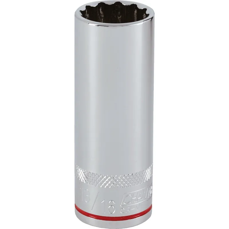 Channellock 327266 1/2 In. Drive 13/16 In. 12-Point Deep Standard Socket