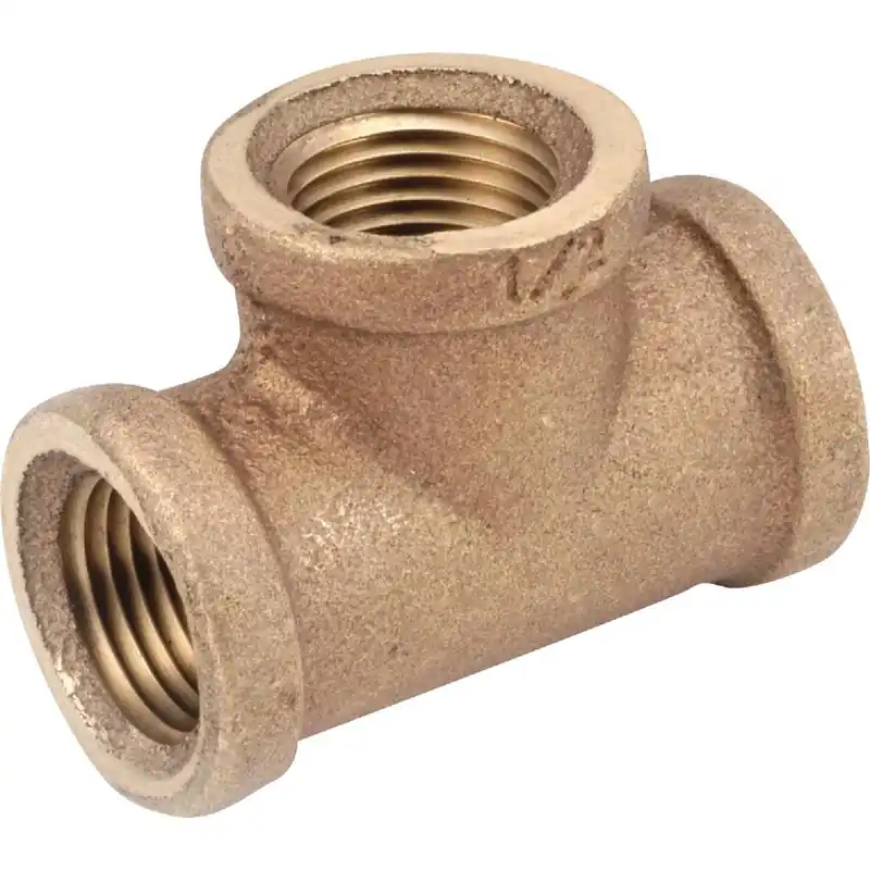 Anderson Metals 738101-08 1/2 In. Red Brass Threaded Tee