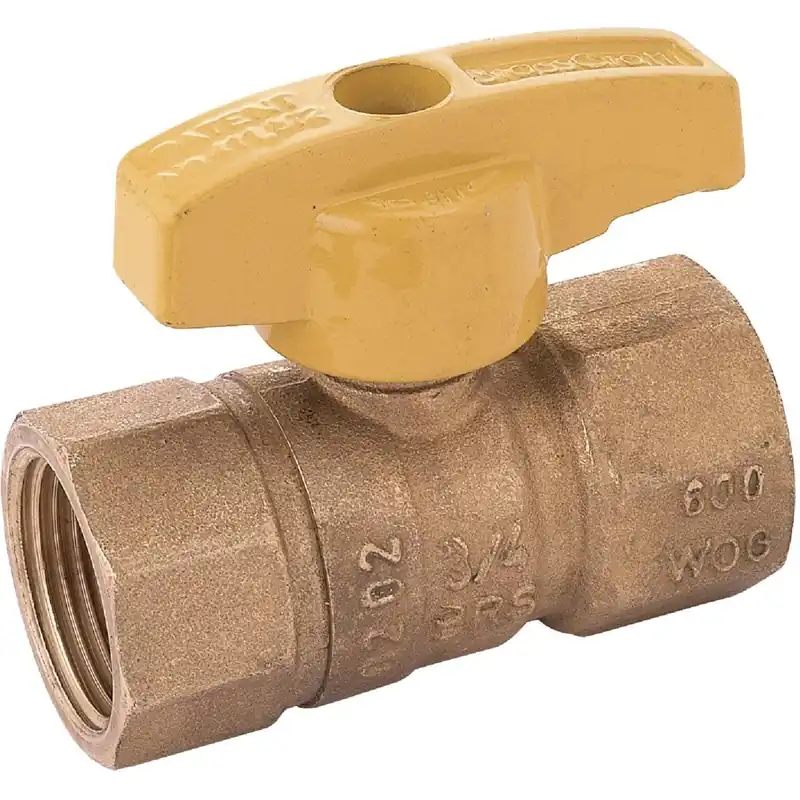 Dormont 92-4242R 3/4 In. FIP x 3/4 In. FIP Forged Brass Straight Gas Shutoff Valve