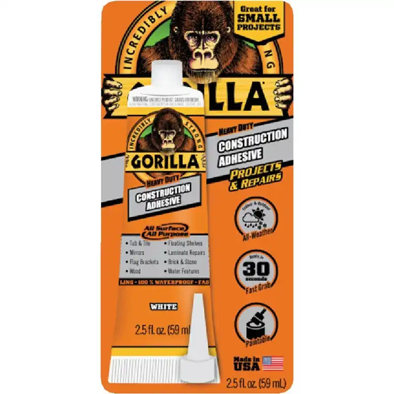 Gorilla Glue 8020002 Gorilla 2.5 Oz. All Surface Construction Adhesive