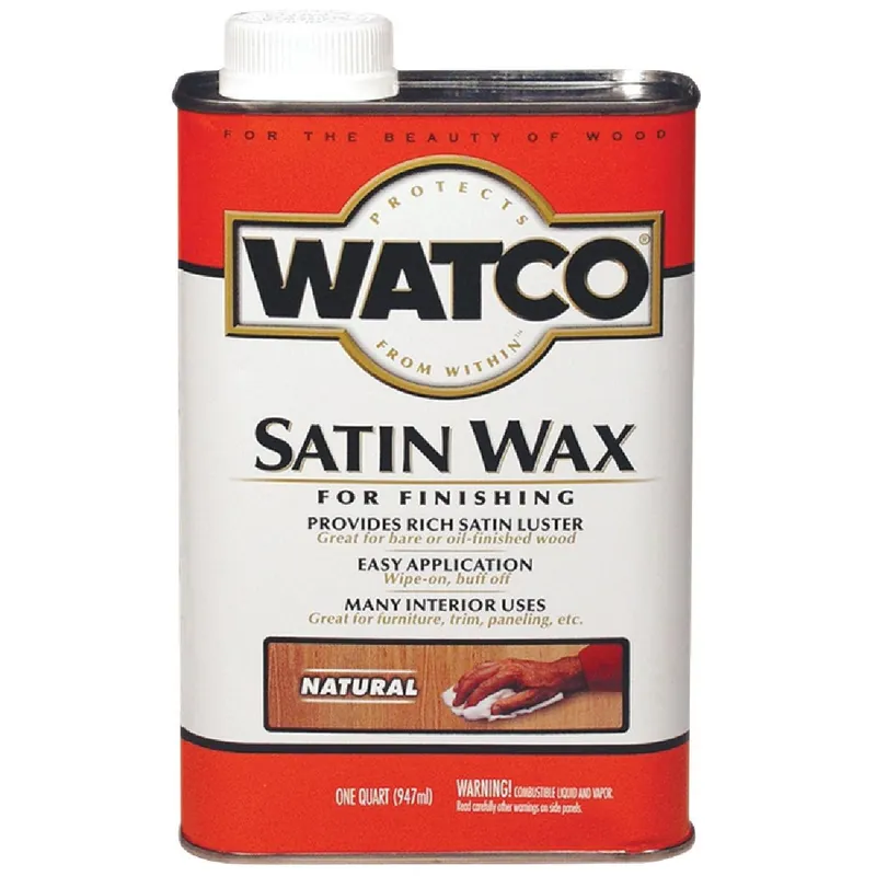 Watco 67041 Satin Wood Finishing Wax Quart