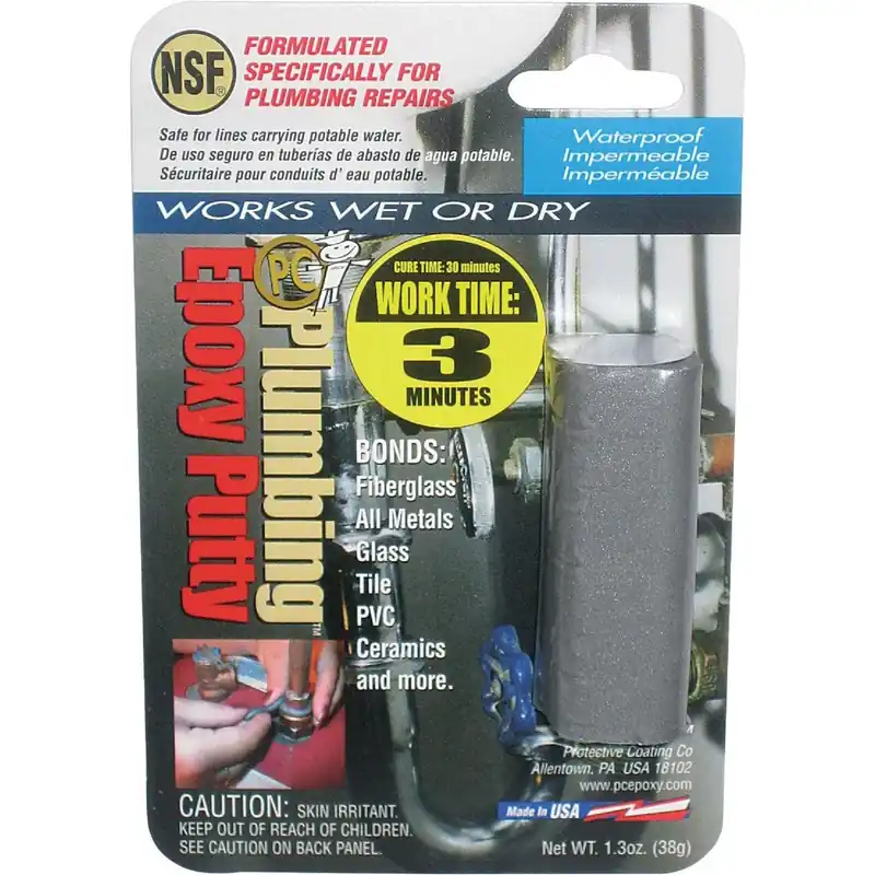 PC-Plumbing 02159 1.3 Oz. Gray Epoxy Putty