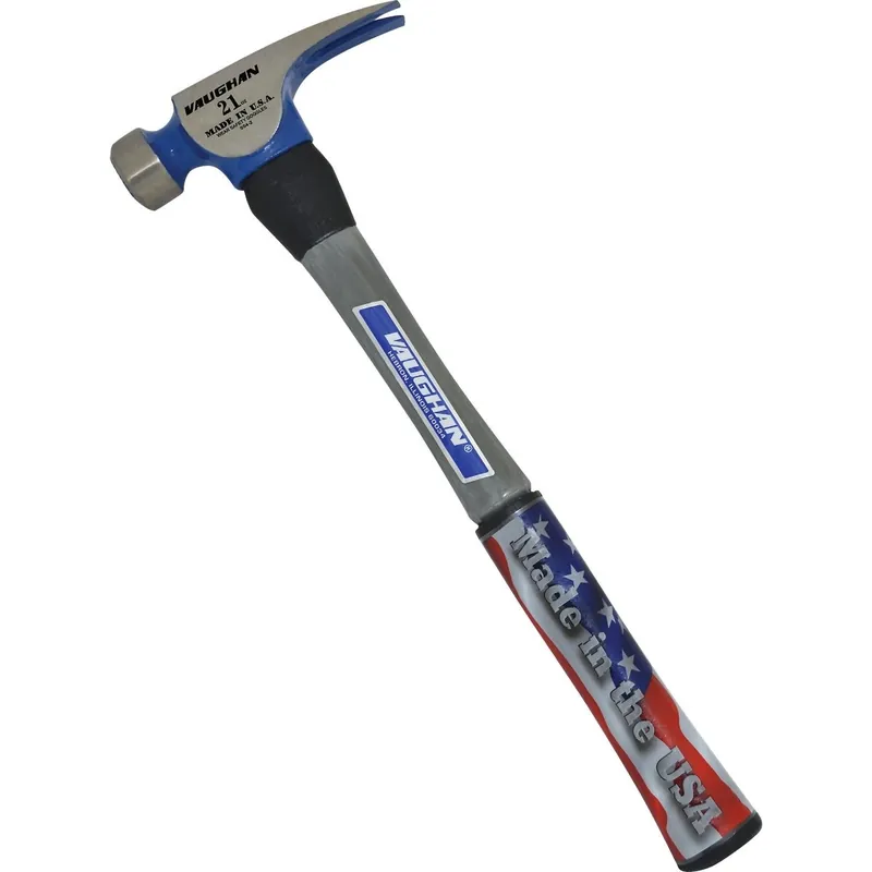 Vaughan CF21FG California 21 Oz. Milled-Face Framing Hammer with Fiberglass Handle