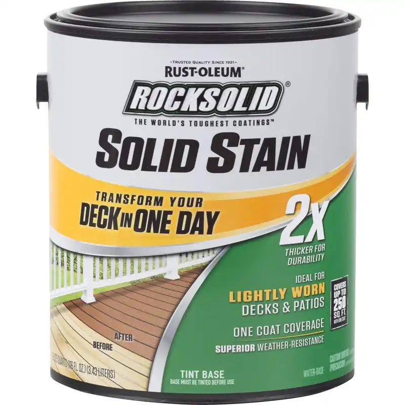 Rust-Oleum 305799 RockSolid Tint Base Solid Deck Stain 1 Gal.