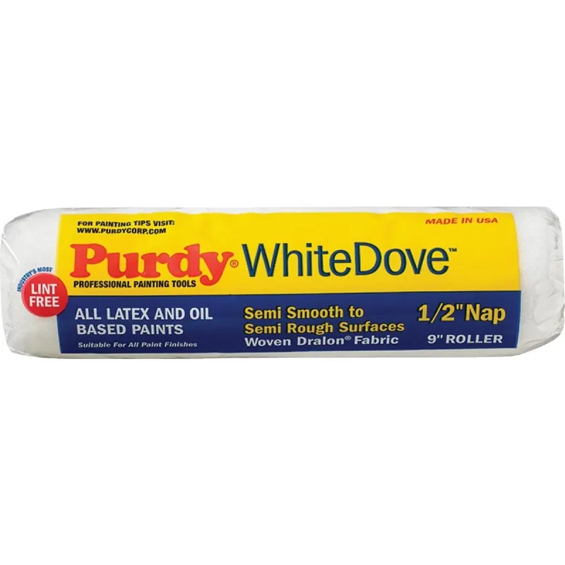 Krylon 144670093 Purdy White Dove 9 In. x 1/2 In. Woven Fabric Roller Cover