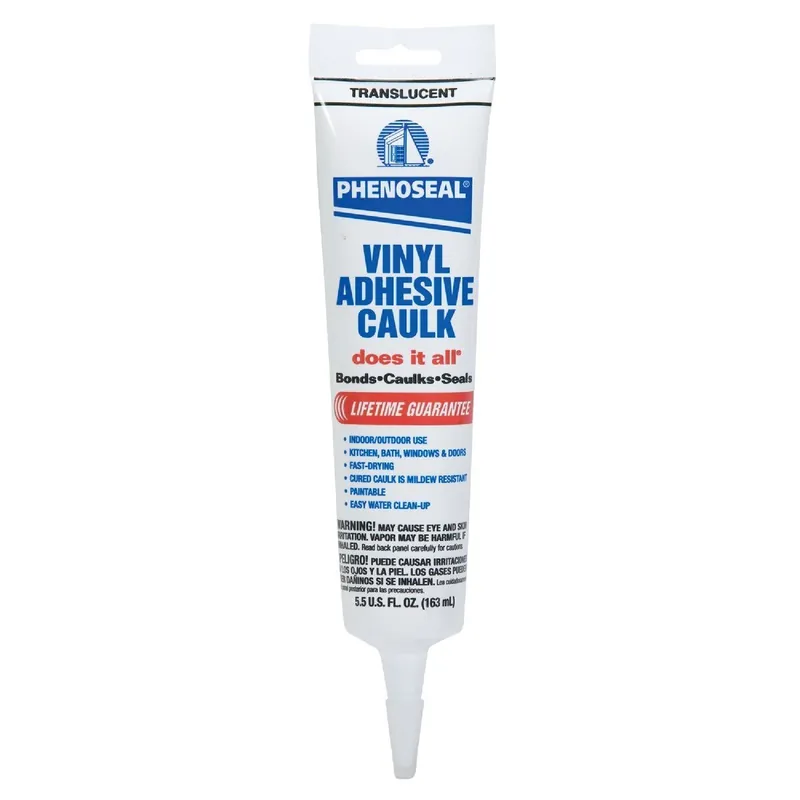DAP 07027 Phenoseal 6 Oz. Translucent Vinyl Adhesive Caulk