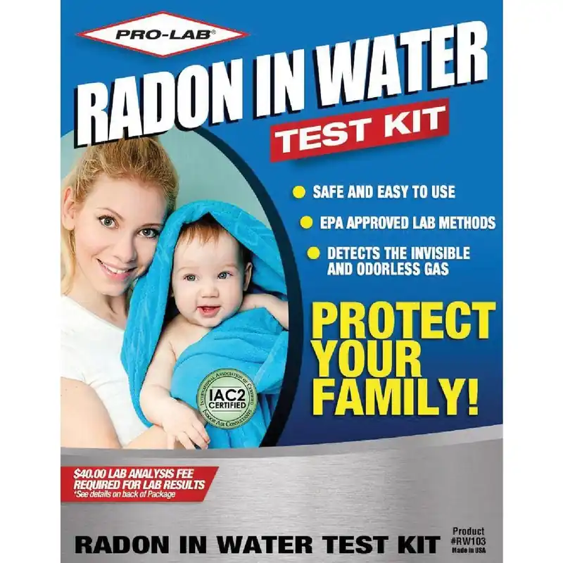 Pro Lab RW103 Drinking Water Radon Test Kit